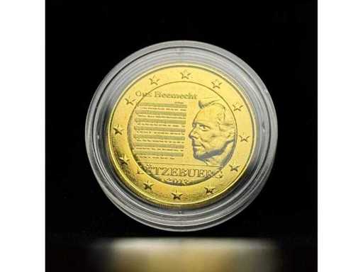 2 Euro Luxemburg 2019 Verguld Volkslied Ons Heemecht Herdenkingsmuntcapsule