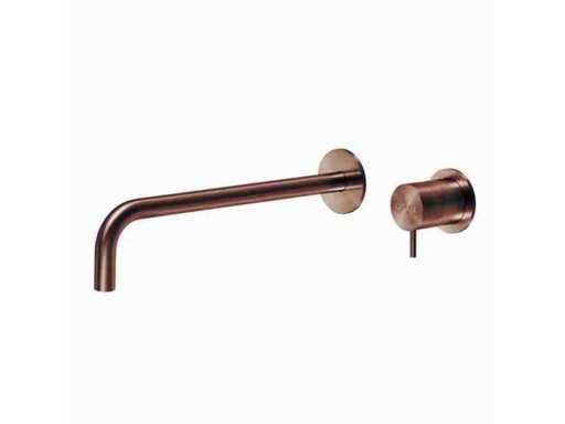 Qisani - Flow - Washbasin tap outlet finish part - Copper 25 cm