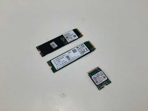 Diverse 512/256/128GB NVMe Interne hardeschijf (3x)
