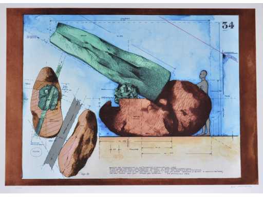 Giò Pomodoro - Colour silkscreen - 1/130