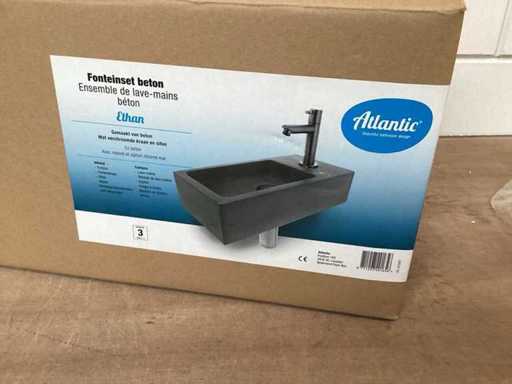 DIFFERNZ Waschbecken Ethan-Beton, kompletter Satz