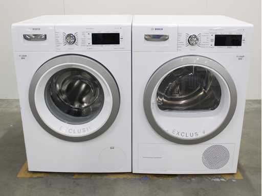 Bosch Serie|8 VarioPerfect Exclusiv Wasmachine & Bosch Serie|8 SelfCleaning Condenser Exclusiv Wasdroger