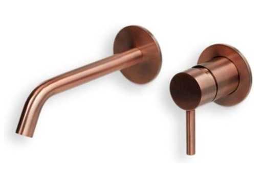 Blue Label - Brondby - Rame spazzolato 7416717 - Rubinetto miscelatore per bacino