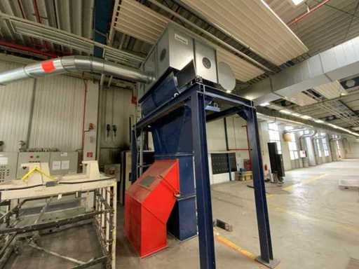 Höcker Polytechnik Shredder met afzuiginstallatie