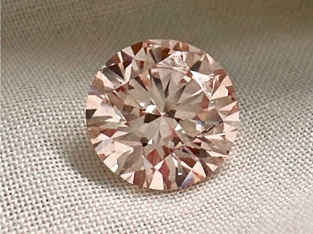 Diamant - 3.09 karaat diamant Fancy Intense Pink (gecertificeerd)