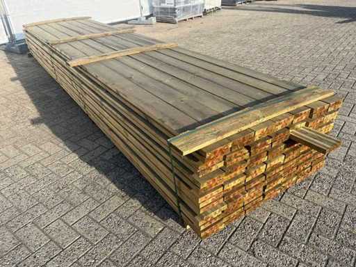 Deski podłogowe nasycone, nowe nieużywane (98x)