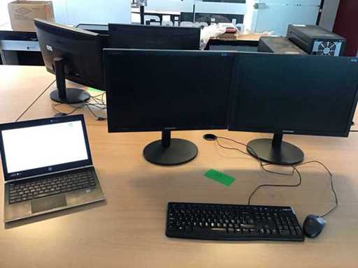 Dell latitude i7 incl monitors and accessories 