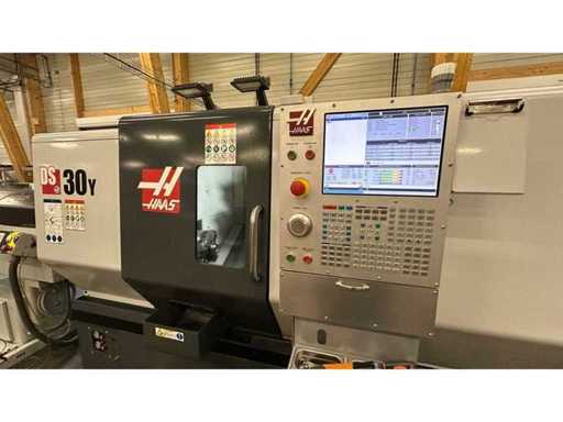 HAAS / TOP Automazioni - DS-30Y + MAGIC 65 - Dubbele spindel CNC-draaibank met Y-as en automatische staafvoerder - 2022