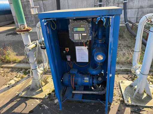 Complete petrol tank installation with Tecalemit pump and measuring system