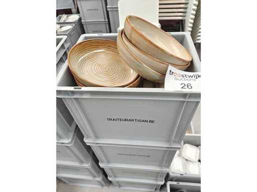 F2D - Piastra profonda - Porcellana: lastre profonde Marrone F2D (53x)