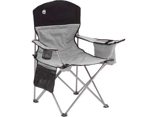 Coleman Chaise avec Refroidisseur, acier allié, gris/noir, 1 EA