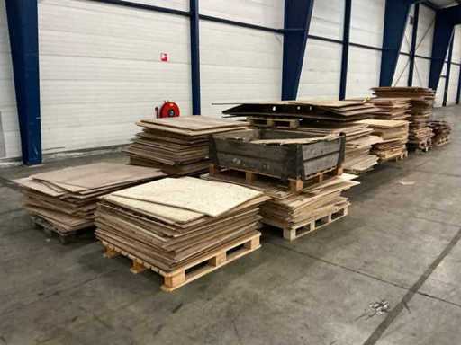 Série de plaques en bois (8x)