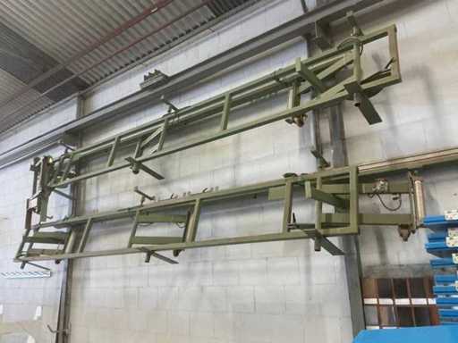 Materialstütze mit pneumatischem Aufzug (2x)