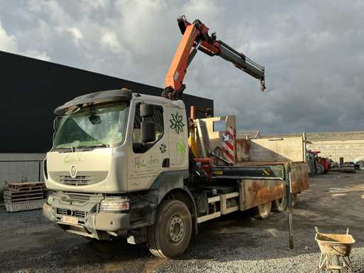 2011 Renault Kerax 460 Tridem Lkw mit Kran und Container