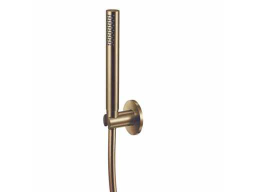 Qisani - Flow - Hand shower with holder and hose - Gold