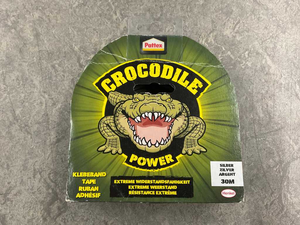Pattex - Crocodil - bandă adezivă argintie 30 m (9x)