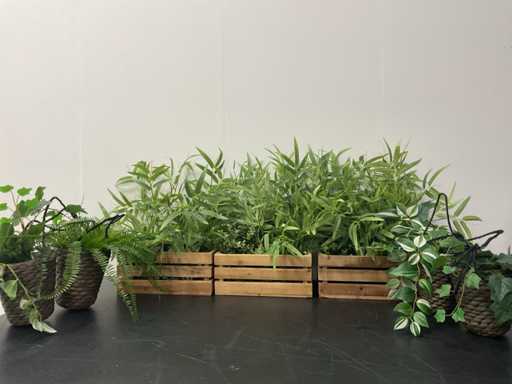 Sztuczne ro?liny z doniczk? (7x)