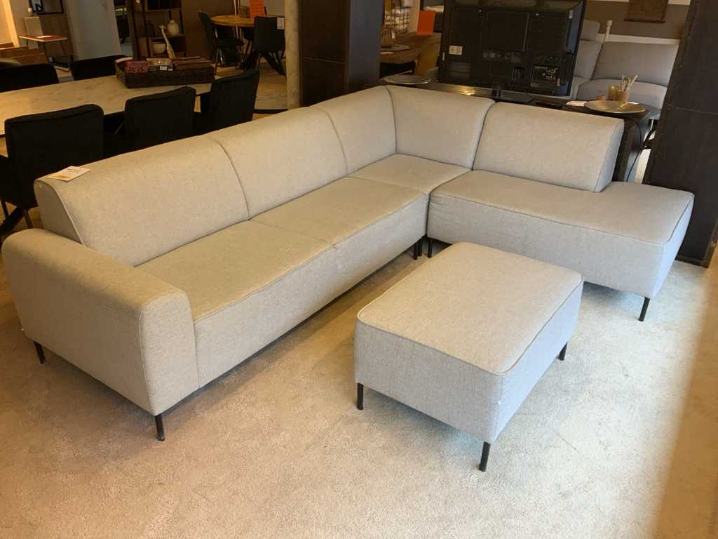 Lotta Corner sofa with footstool