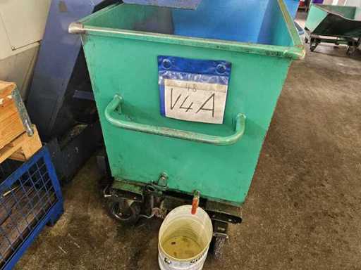Skip / shavings bucket green 450 l