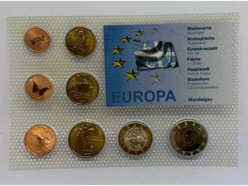Set di monete Euro Pattern – Martinica 2007