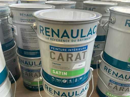 Renaulac Carat Satin Yellow 4000ml peinture d’intérieur (30x)