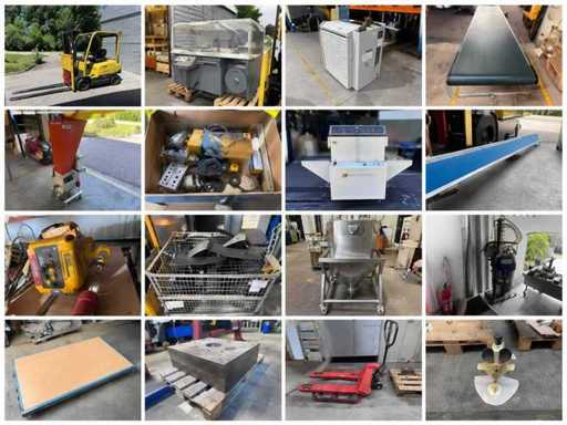 Without reserve prices, ENGEL injection moulding, HYSTER forklift + industrial equipment