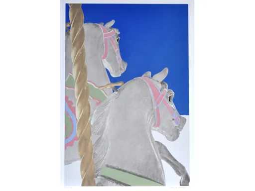 Marcel Maeyer - Kermispaarden - Kleurenzeefdruk