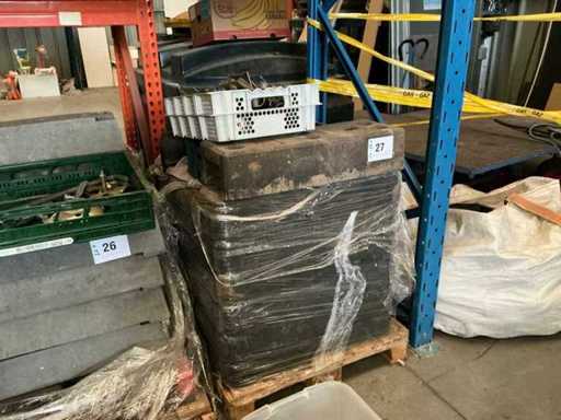 Pieds en plastique pour clôtures de construction (environ 25 fois)