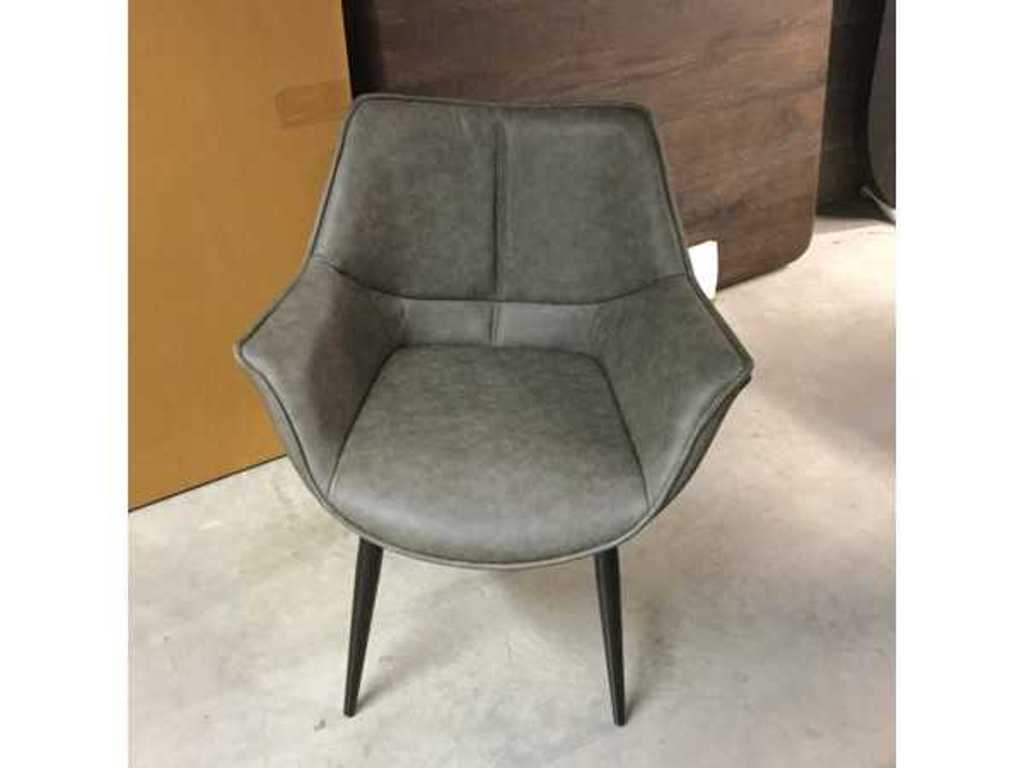 4 x luxe stoel grijs