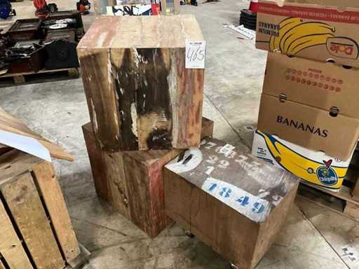 Drewniane bloki dekoracyjne (3x)