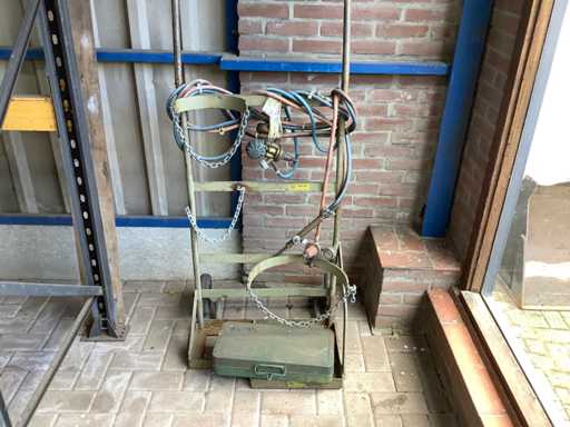 Messer griesheim Snijbrander & kar Autogeen snij-installatie