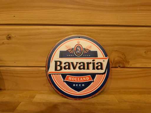 Metal advertising sign round 20cm