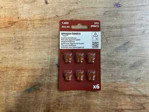 Amazon Basics - PR41 - 312 - Hörgerätebatterie (2760x)