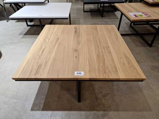 Table basse Castle-Line Tygo Chêne 80 x 80 cm Carré naturel