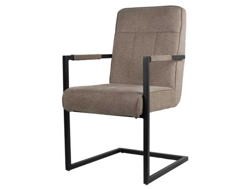 4x Designerskie krzesło do jadalni beżowe