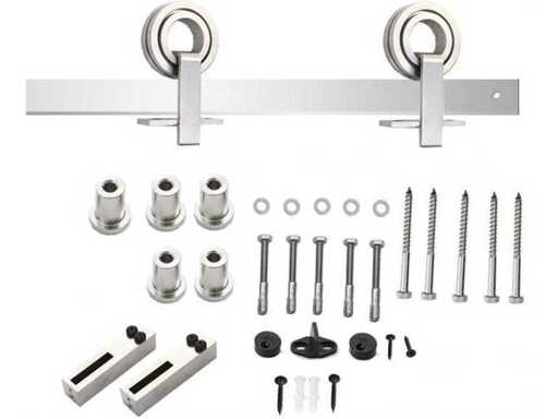 (19x) Schiebetürsystem – Edelstahldesign 250 cm