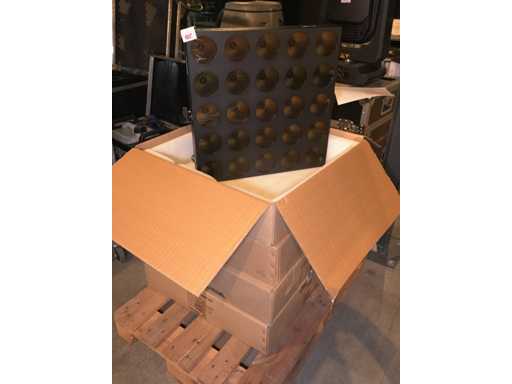 Luxibel - Set 4x Luxibel B25 - 25 x 10W RGB Amber Matrix LED