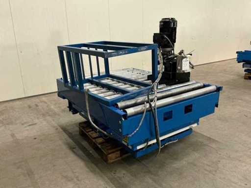HYMO hydraulische heftafel+Rollenbaan