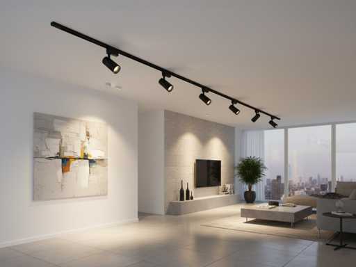 2 meter PRO Set Railverlichting met 6 st 18W 4000K Railspot (2x)