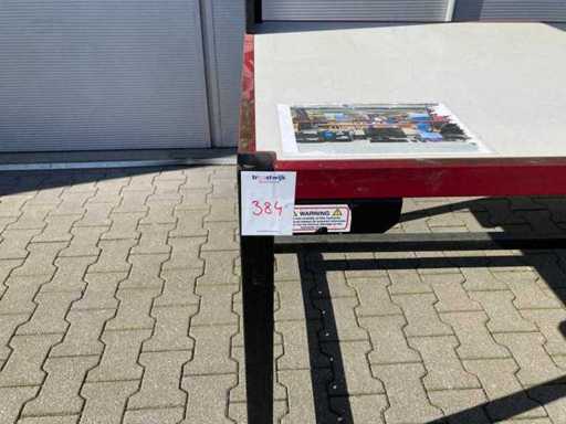 werkbank met handmatige hoogteverstelling