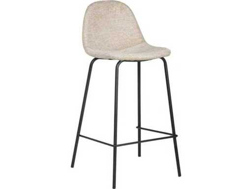 Meubles Giga - Sarre - Beige - Tabouret de bar (4x)