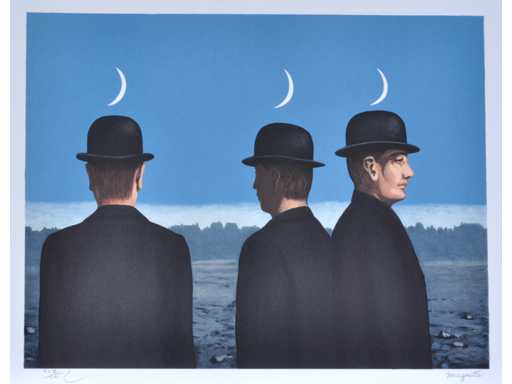 René Magritte (naar) - Le chef d’œuvre ou les mystères de l’horizon - litho