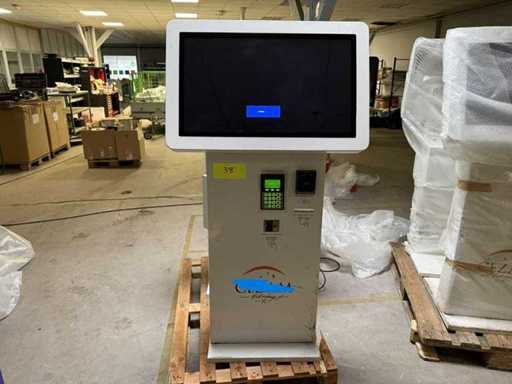 Iiyama Prolite - TF3238MSC-W2AG - Set complete kiosken met touchscreens + POS-terminal, creditcard + contactloze POS + ontvangstbonprinter + NC-lezer + interne pc + USB-poort