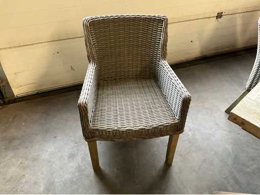 Speisekorb-Gartenstuhl (6x)