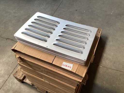 Univent facade grille 497x300 aluminum (235x)