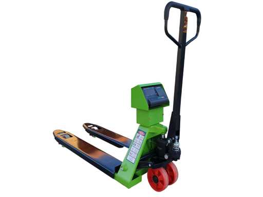 Transpalet manual de 2000 KG cu cântar 