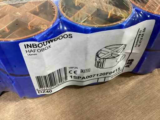 ABB inbouwdoos met deksel (40x)