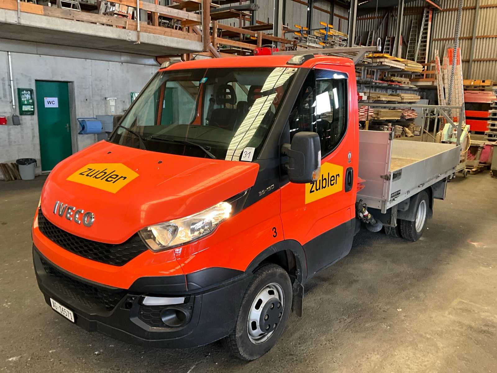 2015 Iveco 35C 15 Daily Bridge with Fassi Loader Crane