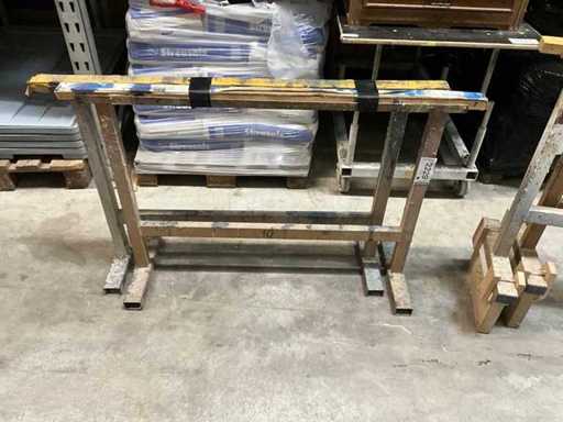 2-delige montagebeugels, zware versie, hoogte 760 mm, breedte 1200 mm, zie tekst
