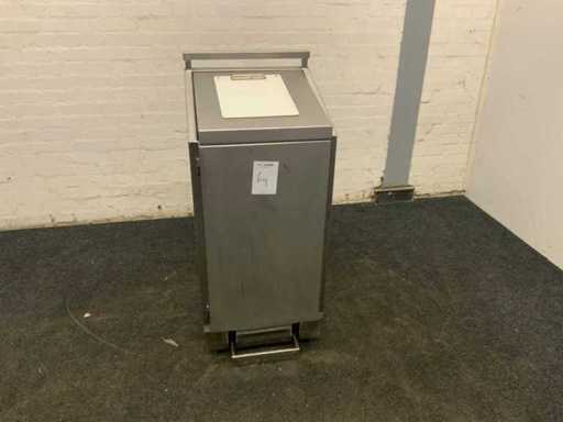 Stainless steel trash can